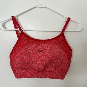 Gymshark Red Marl Sports Bra